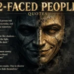 2 Faced People Quotes