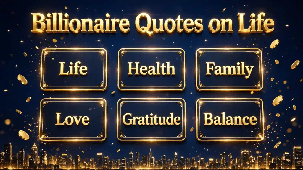 Billionaire Quotes on Life