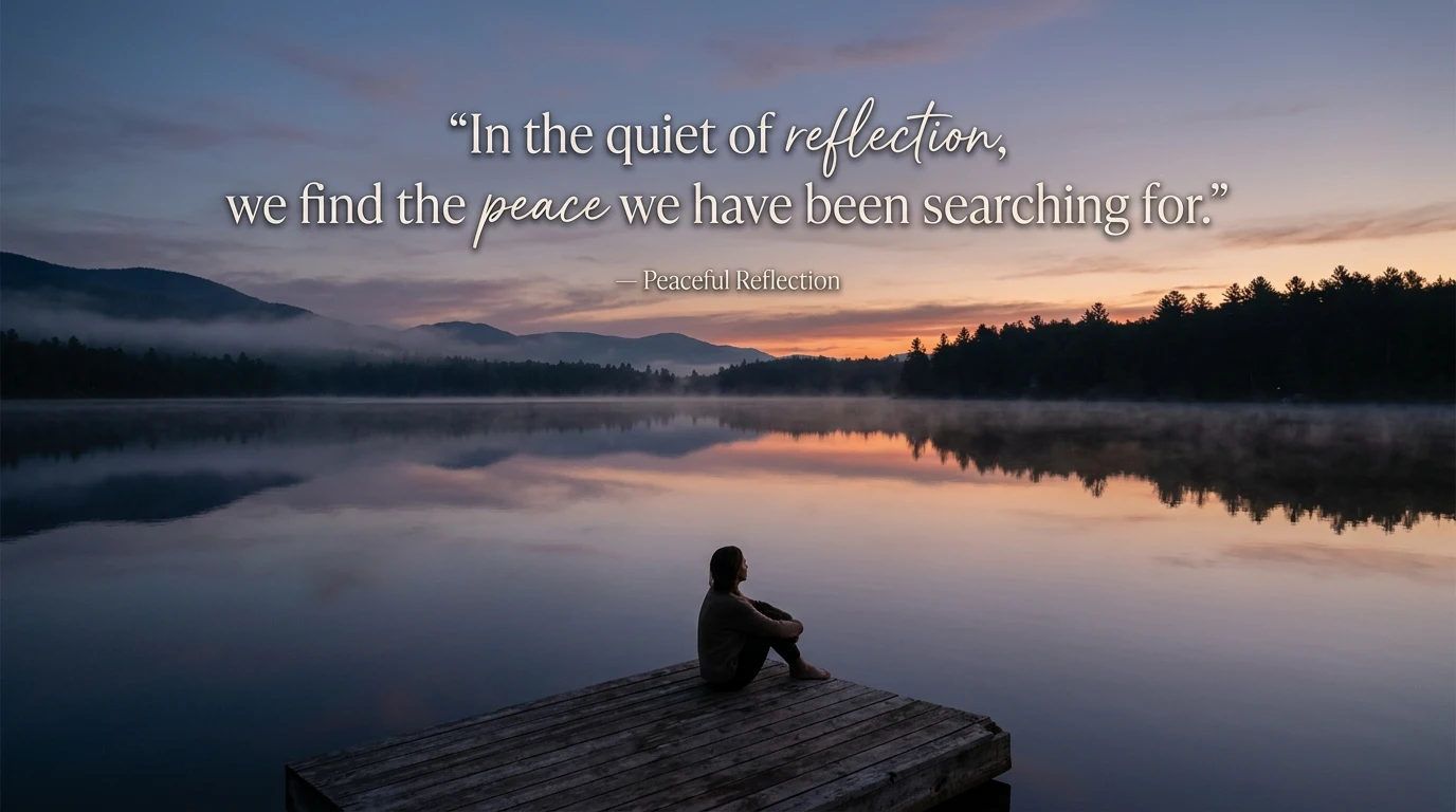 Peaceful Reflection Quotes